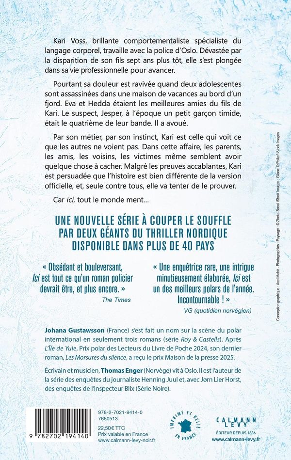 Quatrième de couverture de « Ici : Kari Voss 1 - roman »