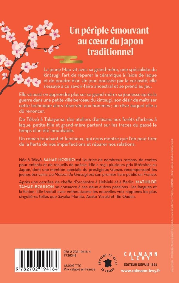Quatrième de couverture de « La Maison du kintsugi »