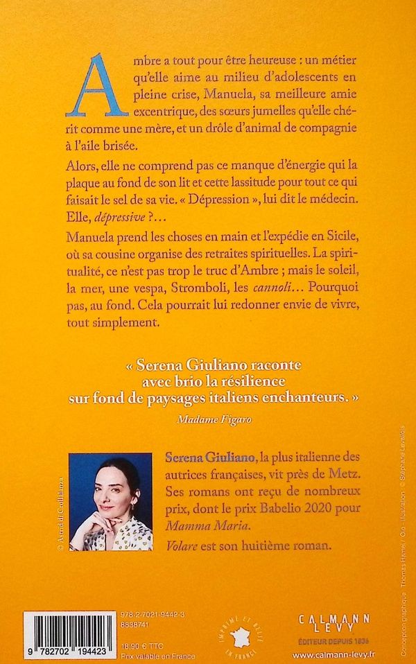 Quatrième de couverture de « VOLARE »