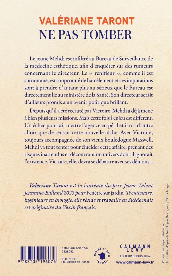 Quatrième de couverture de « Ne pas tomber »