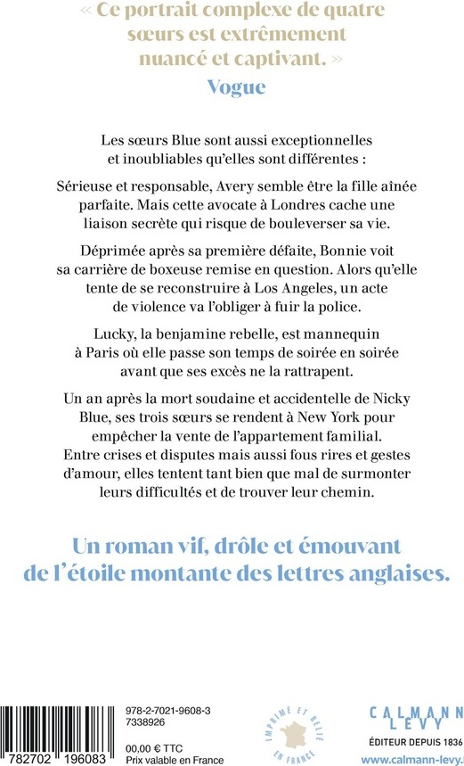 Quatrième de couverture de « LES SOEURS BLUE »