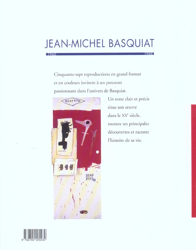 Quatrième de couverture de « BASQUIAT »