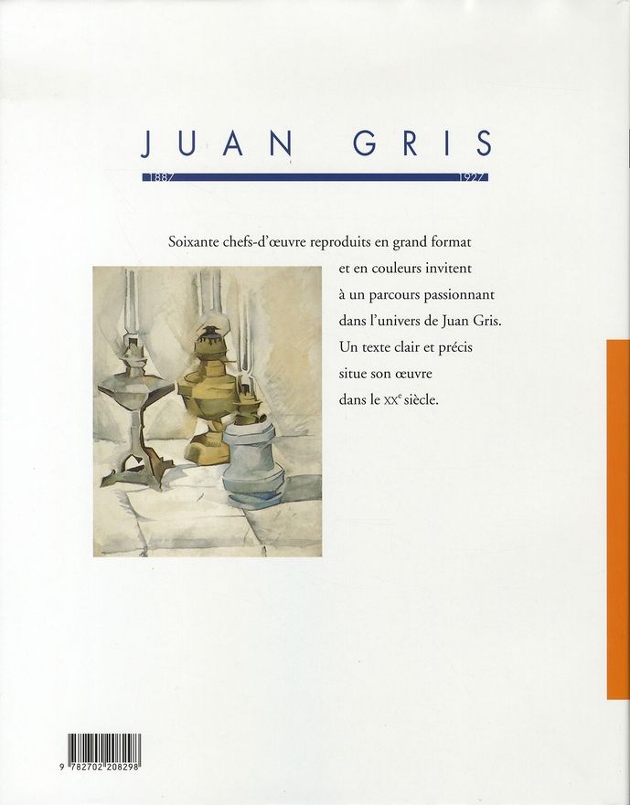Quatrième de couverture de « JUAN GRIS »