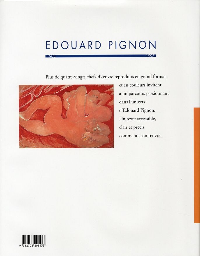 Quatrième de couverture de « EDOUARD PIGNON »