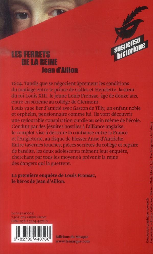 Quatrième de couverture de « Les ferrets de la reine »