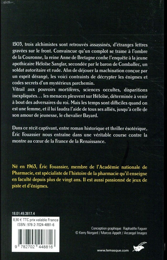 Quatrième de couverture de « Le piège de verre »