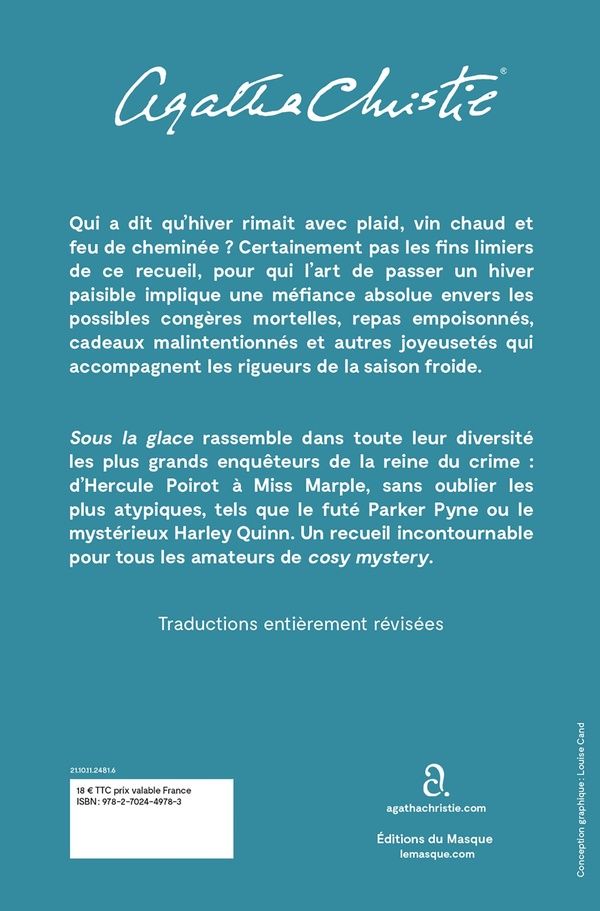 Quatrième de couverture de « Sous la glace : 12 petits meurtres à lire au coin du feu »