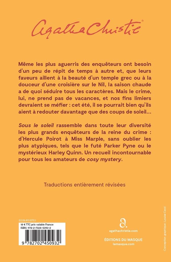 Quatrième de couverture de « Sous le soleil : 12 mystères à emporter dans sa valise »