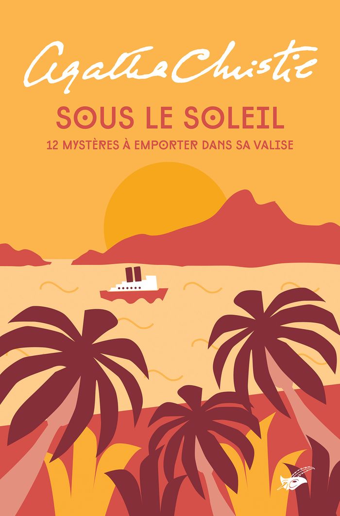 Couverture du livre « Sous le soleil : 12 mystères à emporter dans sa valise » de Agatha Christie, librairie Les Contes Infusés à Corte