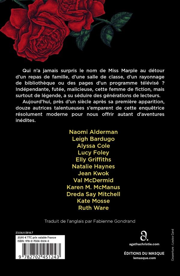 Quatrième de couverture de « MISS MARPLE : 12 NOUVELLES INEDITES »