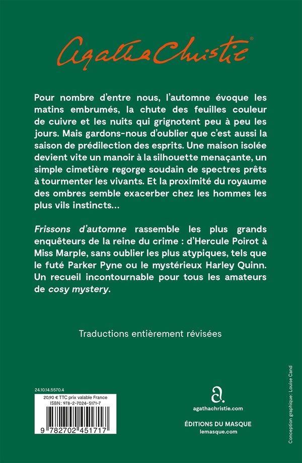 Quatrième de couverture de « Frissons d'automne : 12 nouvelles à lire à la tombée du jour »