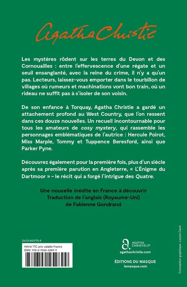 Quatrième de couverture de « Agatha à la campagne : 12 enquêtes dans les landes anglaises »