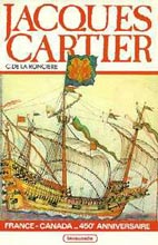 Couverture du livre « JACQUES CARTIER - FRANCE-CANADA - 450E ANNIVERSAIRE » de Ronciere (charles La, librairie Les Contes Infusés à Corte