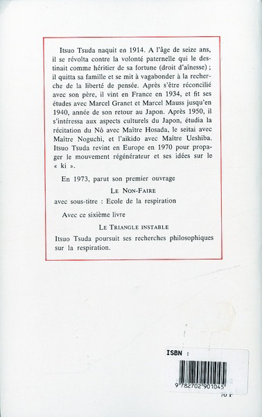 Quatrième de couverture de « ECOLE DE LA RESPIRATION - TOME 6 LE TRIANGLE INSTABLE »
