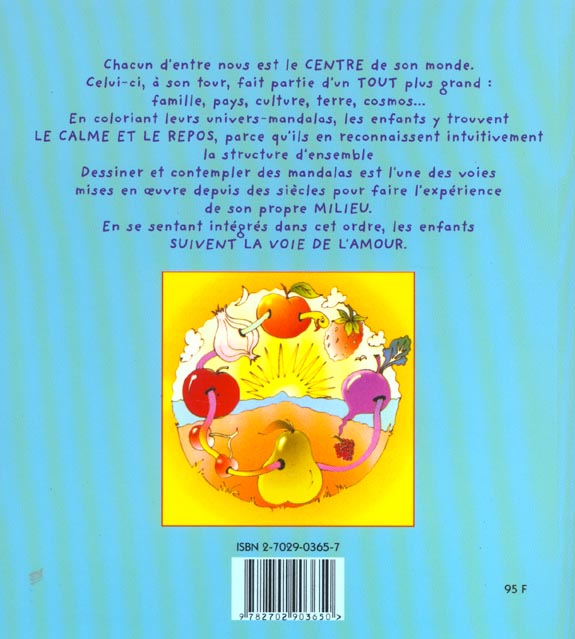 Quatrième de couverture de « MANDALAS POUR LES ENFANTS »