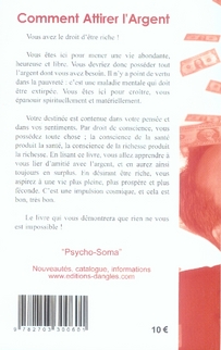 Quatrième de couverture de « COMMENT ATTIRER L'ARGENT »