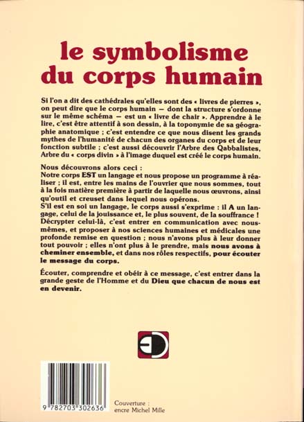 Quatrième de couverture de « LE SYMBOLISME DU CORPS HUMAIN »