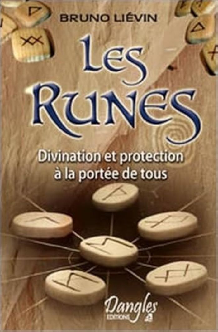 Couverture du livre « LES RUNES - DIVINATION ET PROTECTION A LA PORTEE DE TOUS » de Bruno Lievin, librairie Les Contes Infusés à Corte