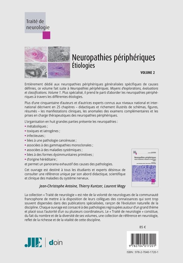 Quatrième de couverture de « Neuropathies périphériques »