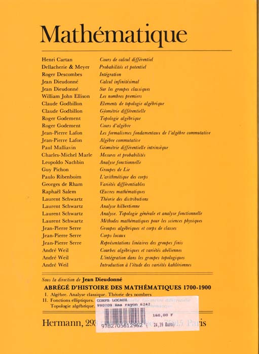 Quatrième de couverture de « CORPS LOCAUX »