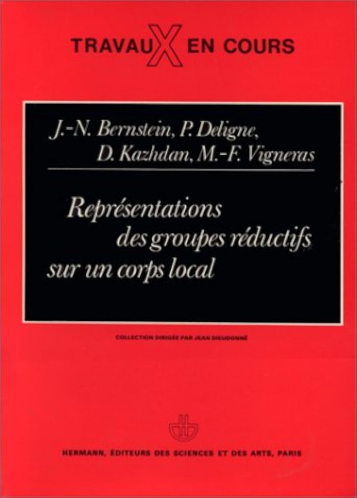 Couverture du livre « REPRESENTATIONS DES GROUPES REDUCTIFS SUR UN CORPS LOCAL » de Berstein Marie, librairie Les Contes Infusés à Corte