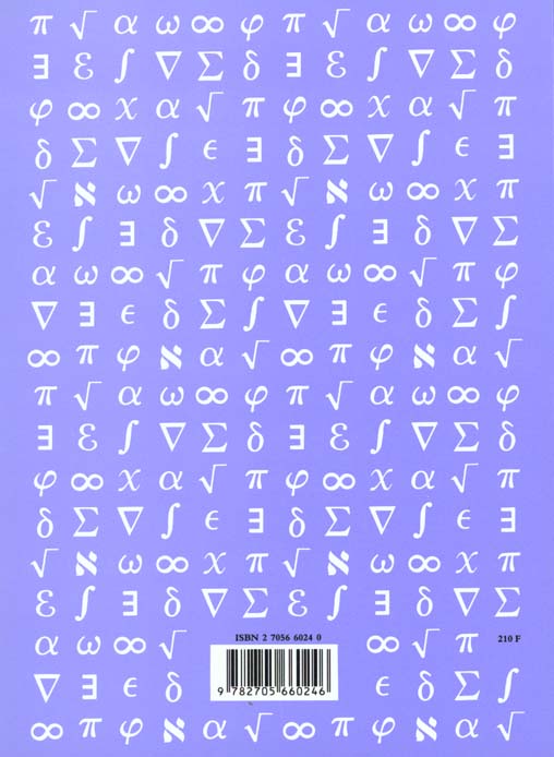 Quatrième de couverture de « ABREGE D'HISTOIRE DES MATHEMATIQUES »