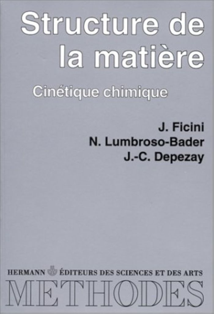 Couverture du livre « STRUCTURE DE LA MATIERE - CINETIQUE CHIMIQUE, PREMIER CYCLE », librairie Les Contes Infusés à Corte