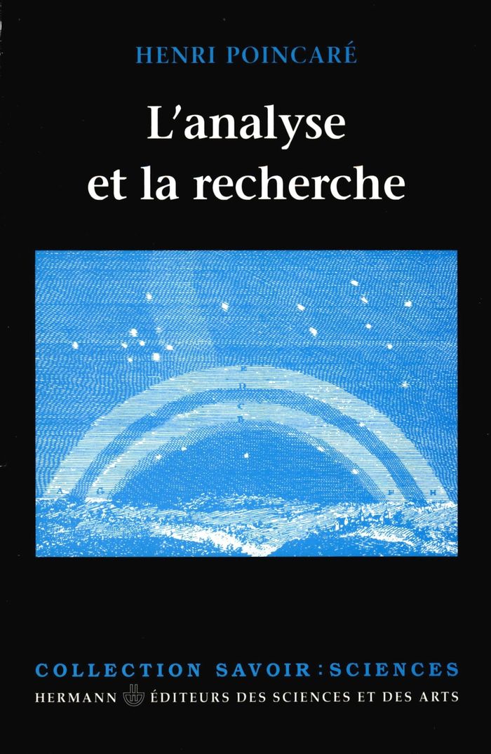 Couverture du livre « L'ANALYSE ET LA RECHERCHE » de Henri Poincare, librairie Les Contes Infusés à Corte