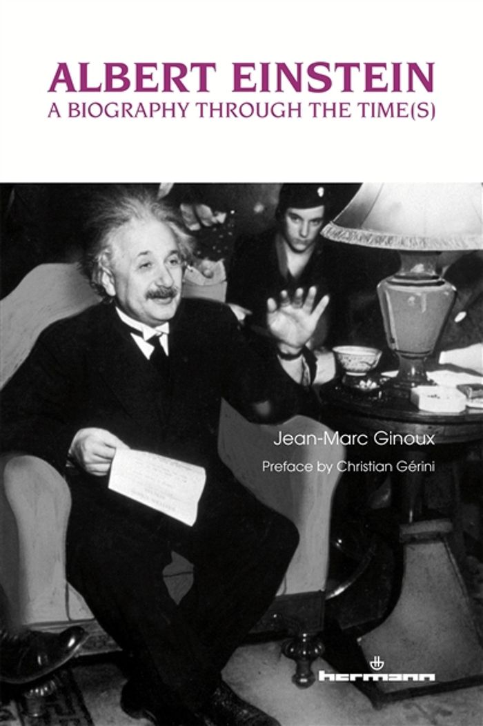 Couverture du livre « ALBERT EINSTEIN - A BIOGRAPHY THROUGH THE TIME(S) », librairie Les Contes Infusés à Corte