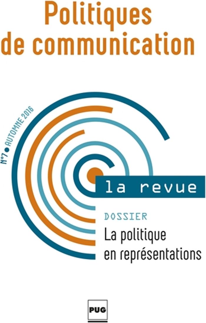 Couverture du livre « POLITIQUES DE COMMUNICATION 7 POLITIQUE EN REPRESENTATIONS » de Collectif, librairie Les Contes Infusés à Corte