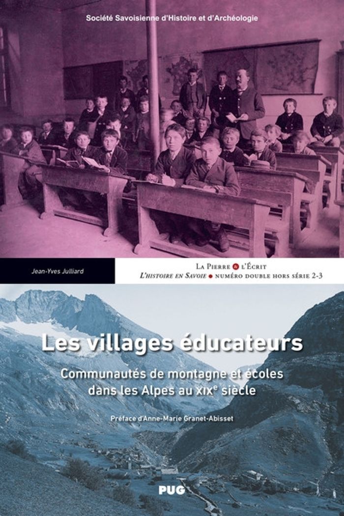 Couverture du livre « Les villages éducateurs : communautés de montagne et écoles dans les Alpes au XIXe siècle », librairie Les Contes Infusés à Corte