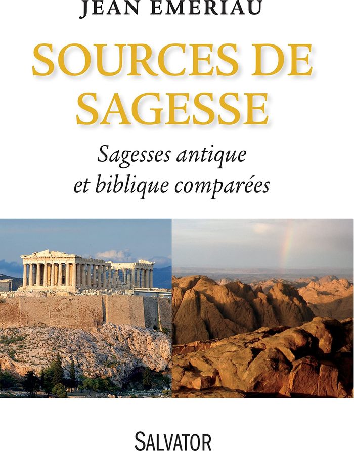 Couverture du livre « SOURCES DE SAGESSE - SAGESSE ANTIQUE, SAGESSE BIBLIQUE COMPAREES » de Jean Emeriau, librairie Les Contes Infusés à Corte