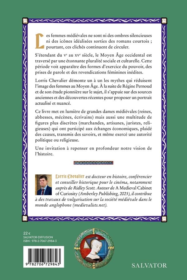 Quatrième de couverture de « La femme au Moyen Âge »