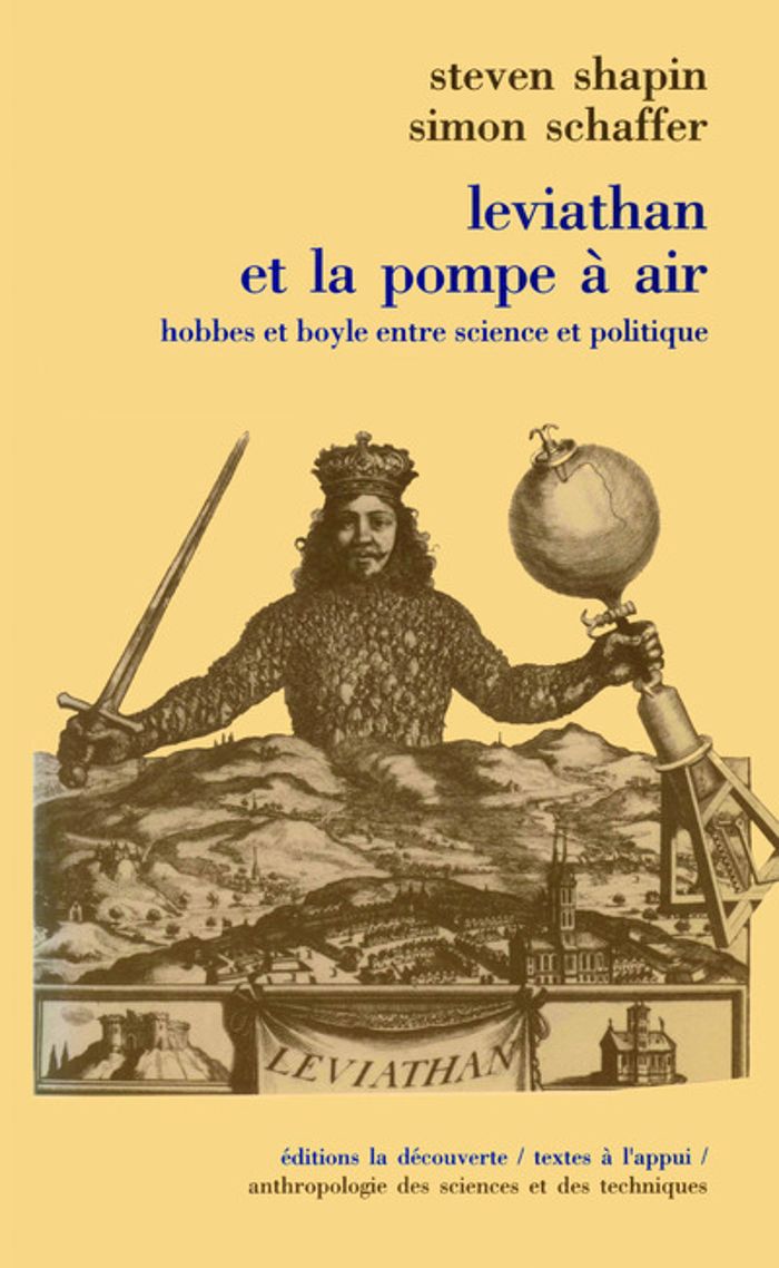 Couverture du livre « LEVIATHAN ET LA POMPE A AIR » de Shapin/schaffer, librairie Les Contes Infusés à Corte