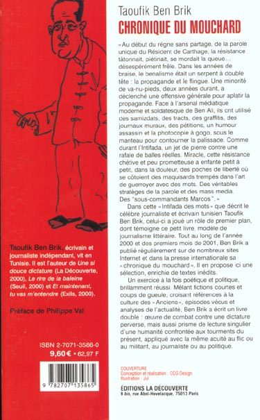 Quatrième de couverture de « CHRONIQUE DU MOUCHARD »