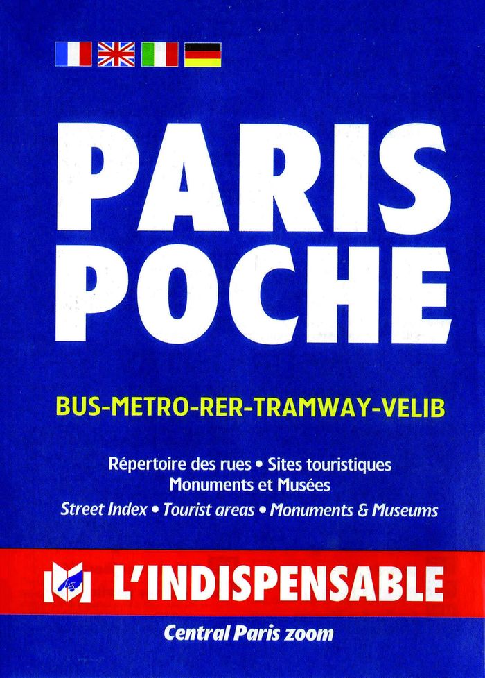 Couverture du livre « C15 PARIS TOURIST MAP - L'INDISPENSABLE » de Xxx, librairie Les Contes Infusés à Corte