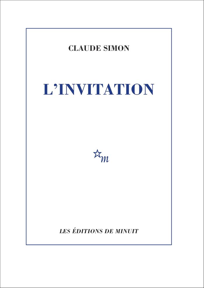 Couverture du livre « L'INVITATION » de Claude Simon, librairie Les Contes Infusés à Corte