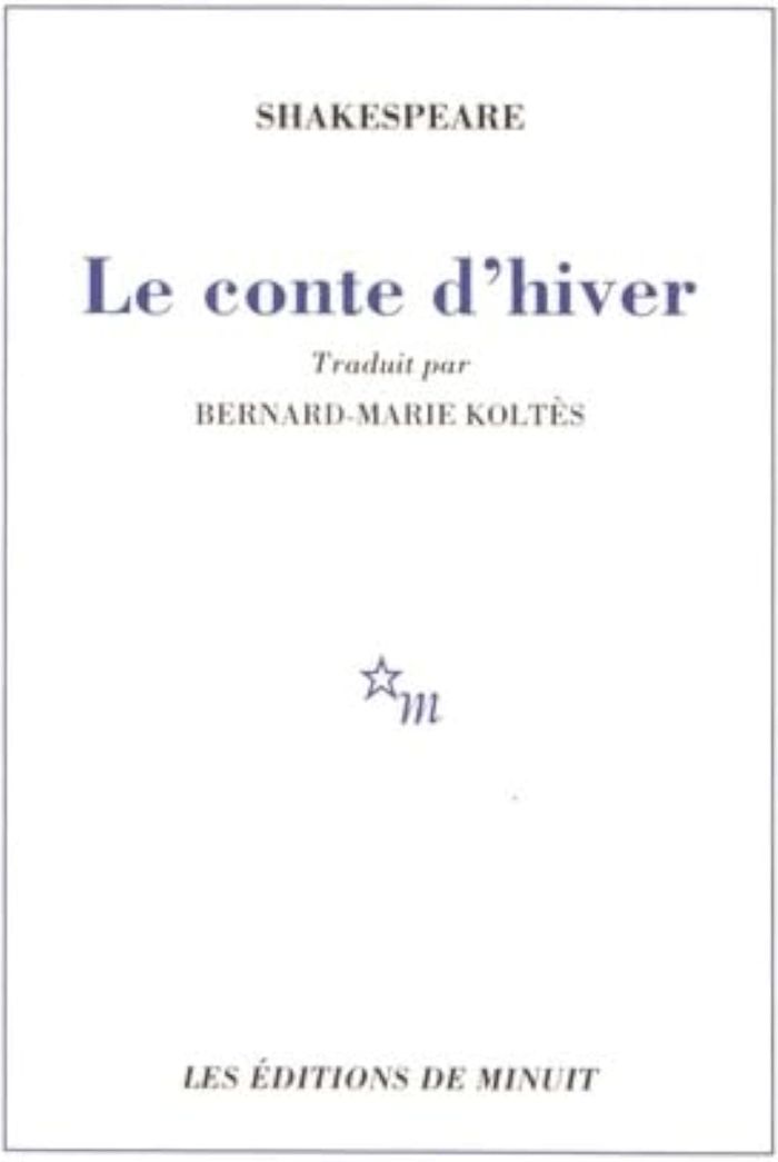 Couverture du livre « LE CONTE D'HIVER » de William Shakespeare, librairie Les Contes Infusés à Corte