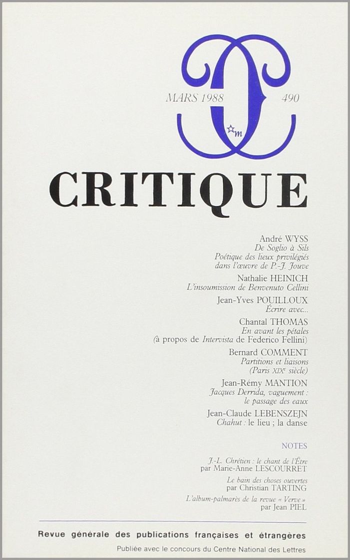 Couverture du livre « CRITIQUE 152 » de Collectif, librairie Les Contes Infusés à Corte