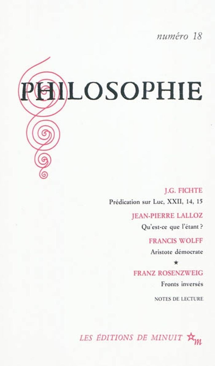 Couverture du livre « PHILOSOPHIE » de Collectif, librairie Les Contes Infusés à Corte
