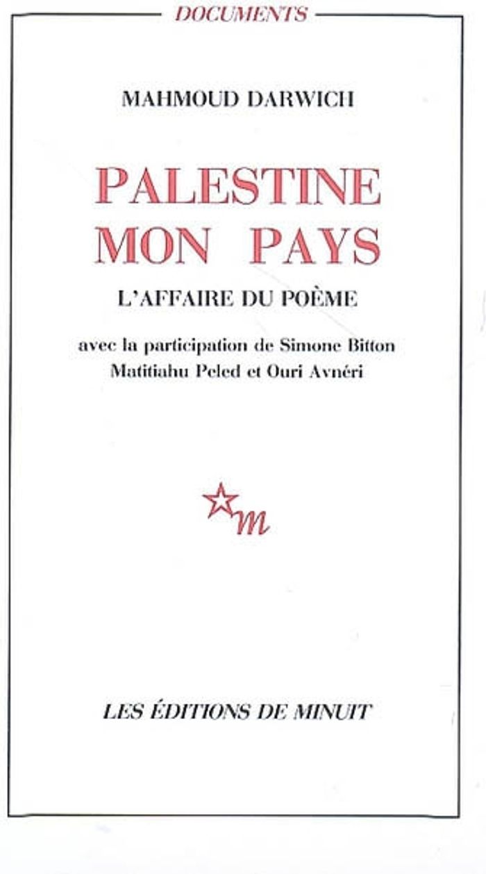 Couverture du livre « PALESTINE MON PAYS L'AFFAIRE DU POEME », librairie Les Contes Infusés à Corte