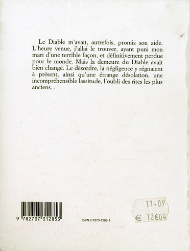 Quatrième de couverture de « LA FEMME CHANGEE EN BUCHE »