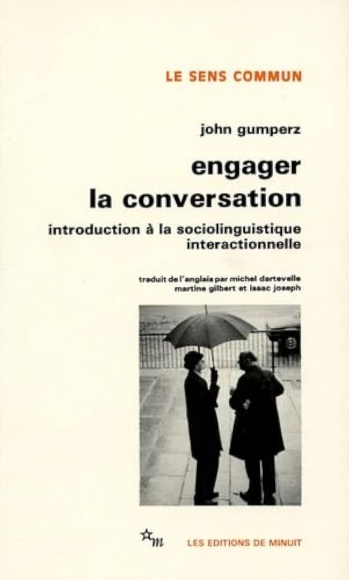Couverture du livre « ENGAGER LA CONVERSATION » de Gumperz John Joseph, librairie Les Contes Infusés à Corte