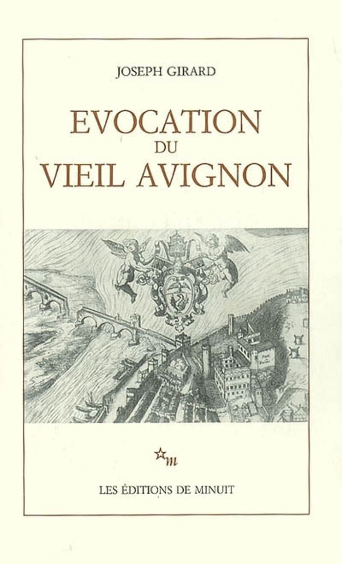 Couverture du livre « EVOCATION DU VIEIL AVIGNON » de Joseph Girard, librairie Les Contes Infusés à Corte