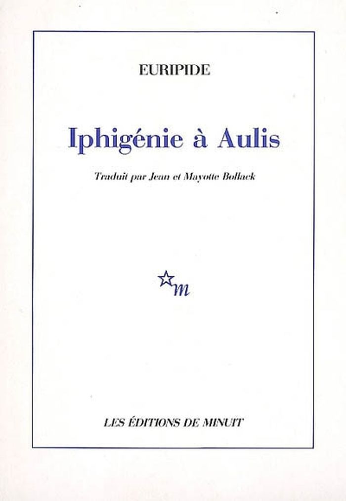 Couverture du livre « IPHIGENIE A AULIS », librairie Les Contes Infusés à Corte