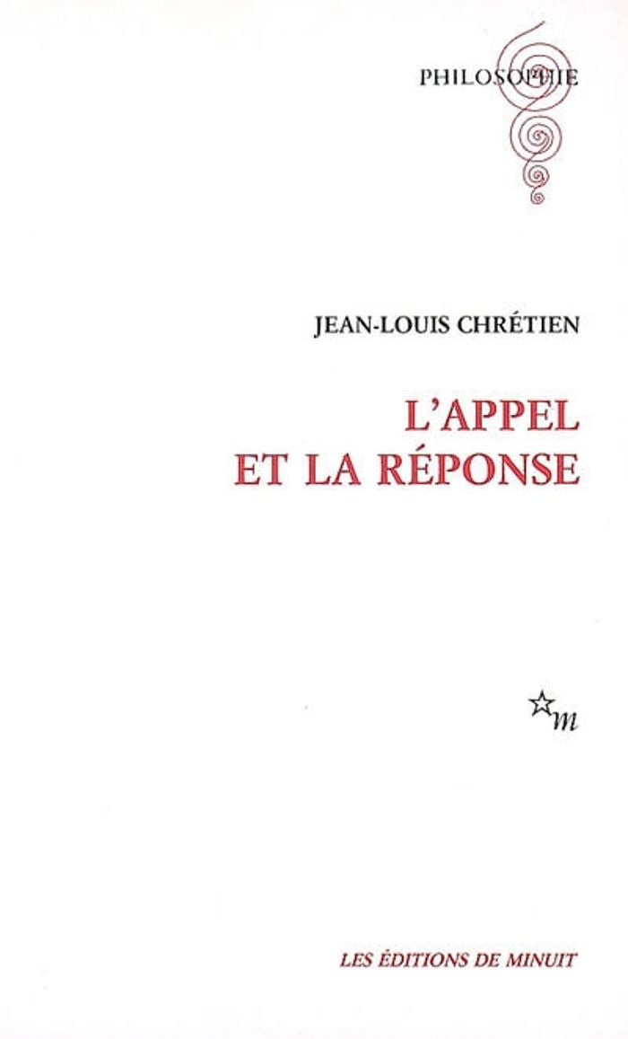 Couverture du livre « L'APPEL ET LA REPONSE » de Jean-Louis Chretien, librairie Les Contes Infusés à Corte