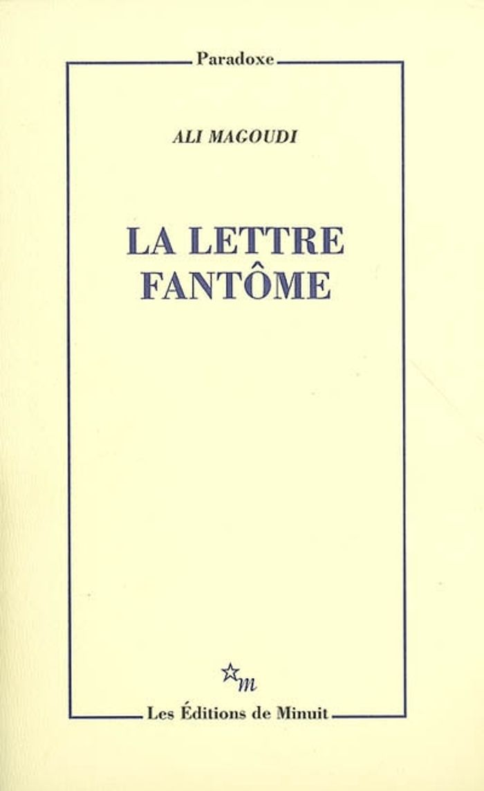 Couverture du livre « LA LETTRE FANTOME » de Ali Magoudi, librairie Les Contes Infusés à Corte