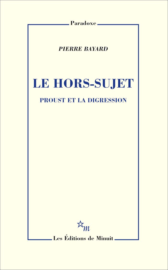 Couverture du livre « LE HORS SUJET » de Pierre Bayard, librairie Les Contes Infusés à Corte