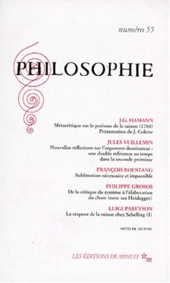 Couverture du livre « PHILOSOPHIE 55 » de Collectif, librairie Les Contes Infusés à Corte