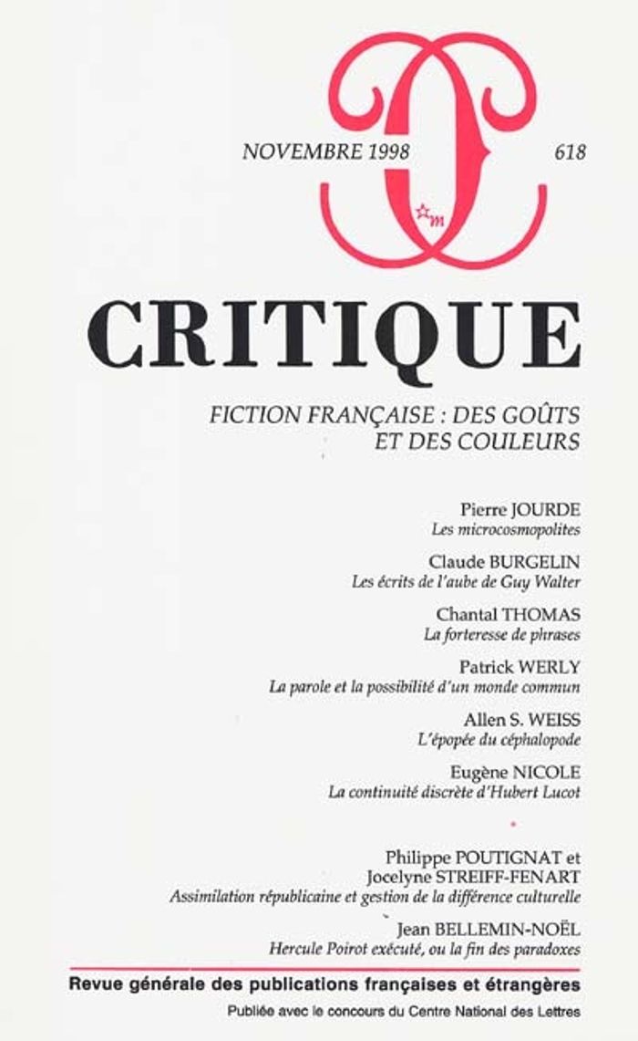 Couverture du livre « REVUE CRITIQUE 618 » de Collectif, librairie Les Contes Infusés à Corte